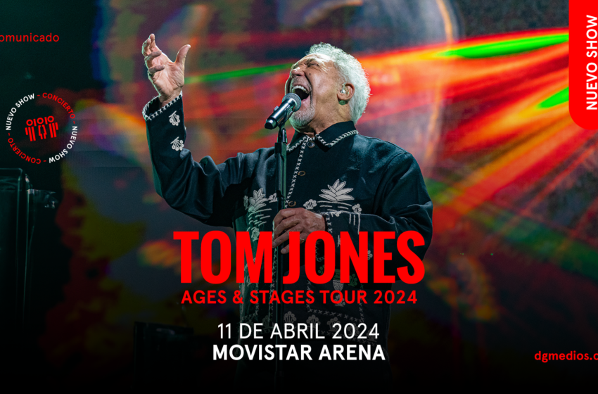  Tom Jones regresa a Chile con su «Ages y Stages» Tour