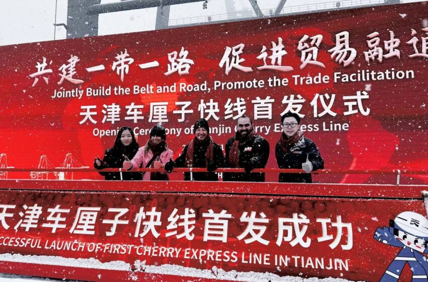  Cerezas chilenas celebran nueva ruta de ingreso en China: Por primera vez llegan a puerto de Tianjin
