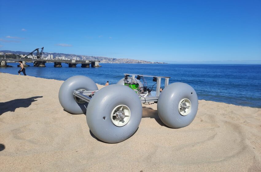  En la PUCV fabrican revolucionario vehículo para limpiar playas