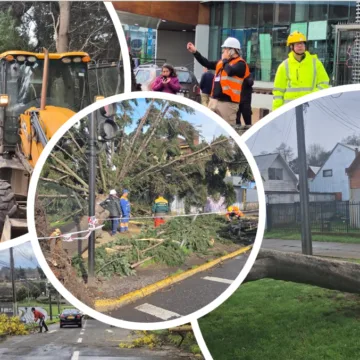 Temporal deja más de 120 viviendas dañadas y 17 incidencias en establecimientos municipales de Temuco