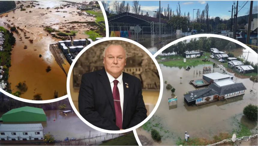 Senador Miguel Becker pide declarar zona de catástrofe para comunas afectadas por el temporal en La Araucanía