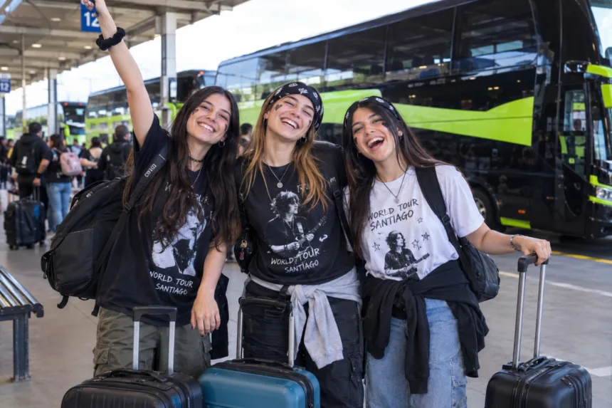 Eventos_Masivos_ Viajar desde regiones a Santiago por megaconciertos: pasajes de bus cuestan hasta 60% menos que los de avión