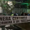 Trabajadores de Minera Centinela instalan campamento en Las Condes y anuncian huelga de hambre